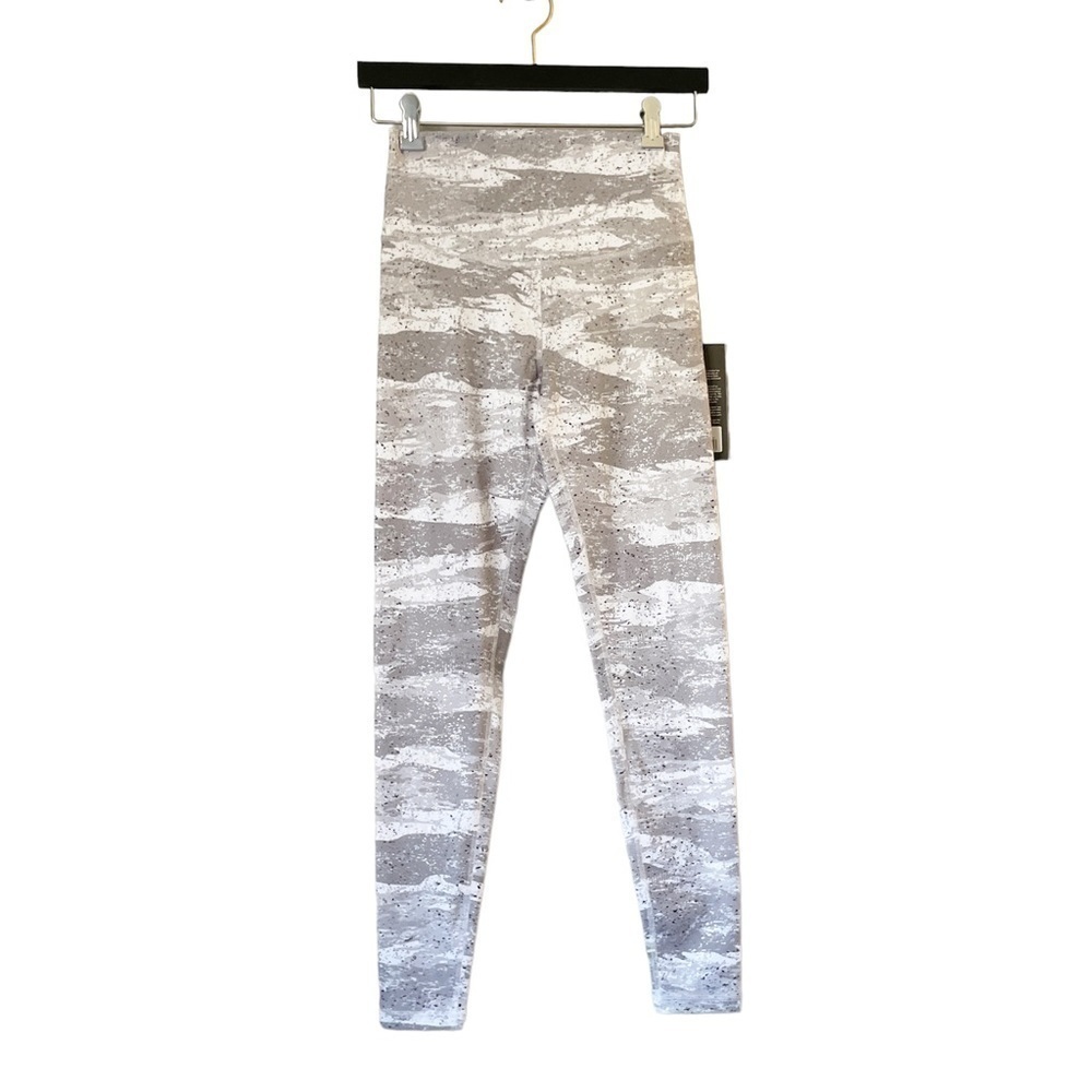 NWT GLYDER Sultry Legging White Distressed Camo Metallic Speckle